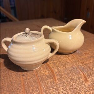 MCM Bauer Cream Sugar Set in Warm Beige